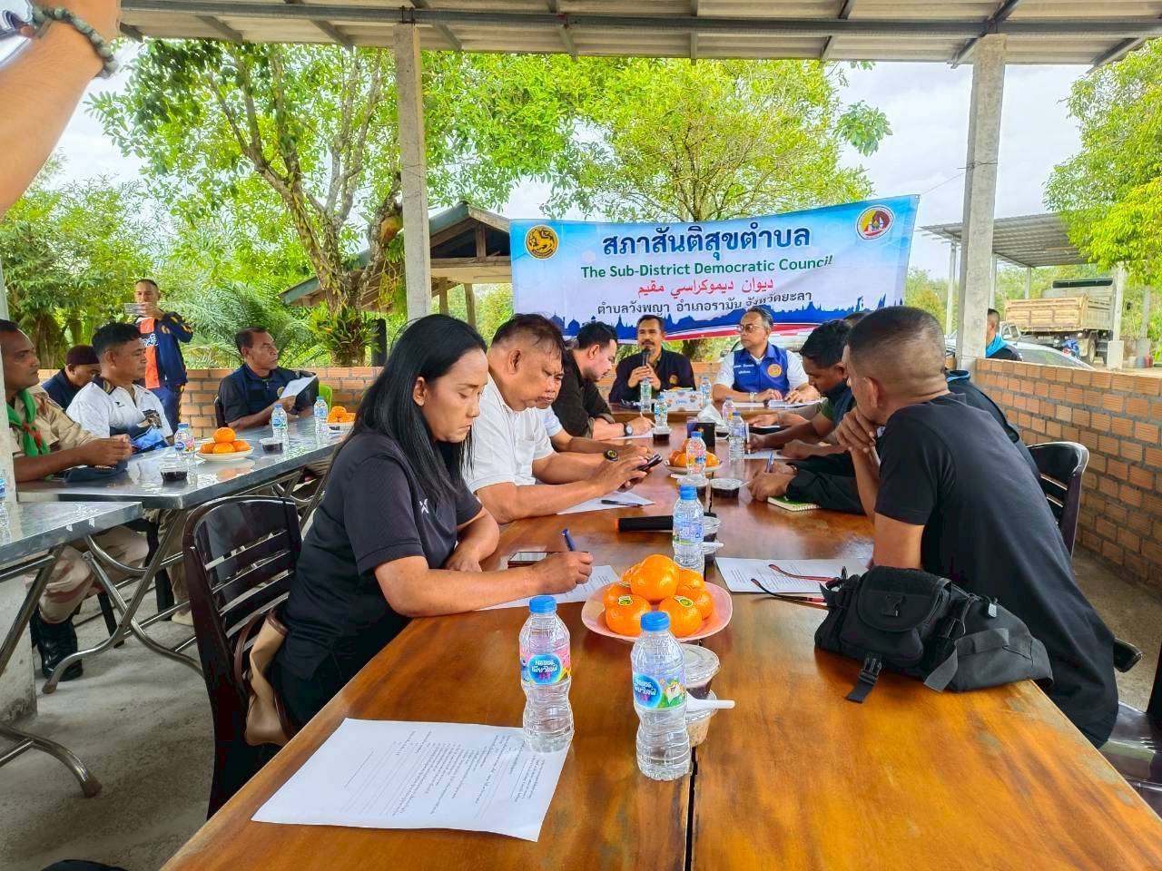 พช.รามัน ร่วมประชุมสภาสันติสุข ตำบลวังพญา